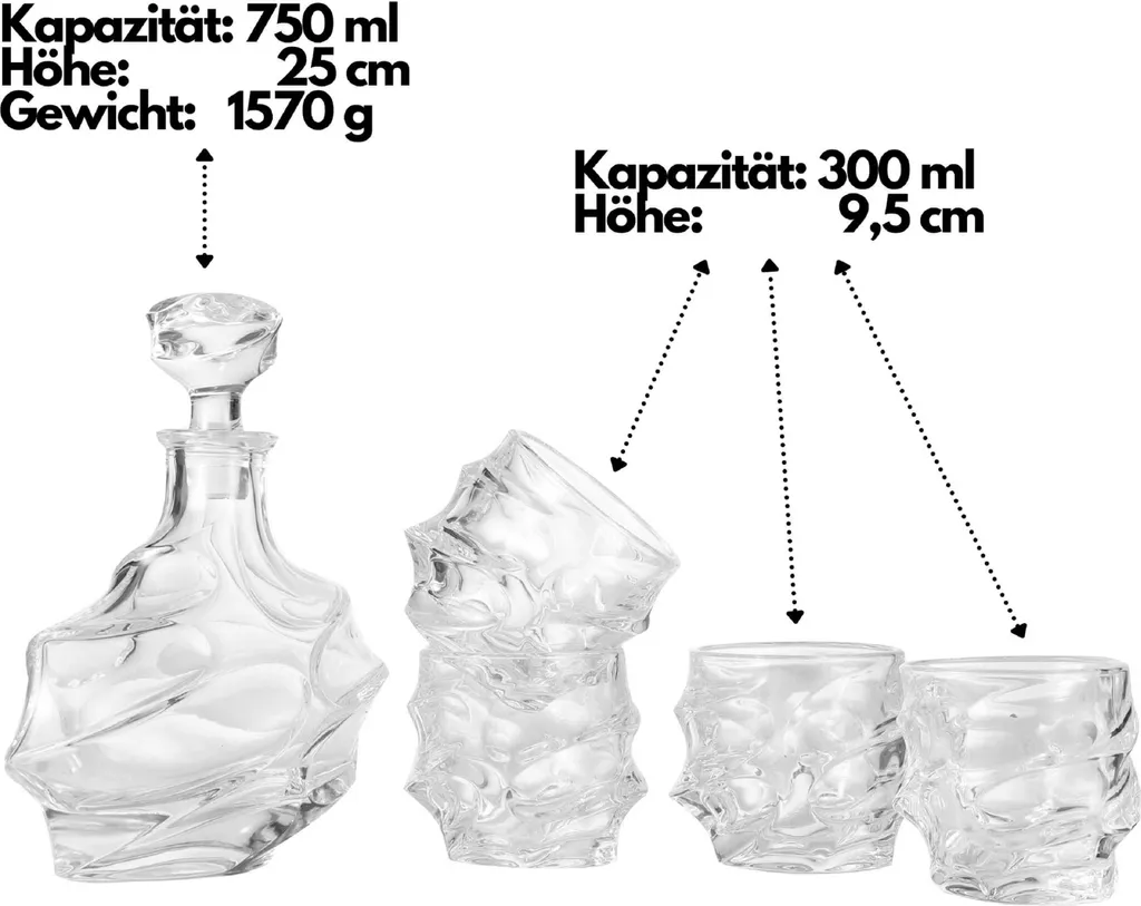 Echos Whiskyset | Whiskygläser | 7-Teiliges Whiskeyset | Geschenkset 9 Echos Whiskyset | Whiskygläser | 7-Teiliges Whiskeyset | Geschenkset – Bild 9