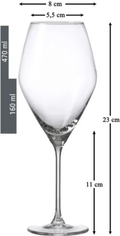 Ritzenhoff & Breker Rotweinglas Salsa 6er Set, Weingläser, Glas, Klar, 470 Ml, 811254 -Leonardo Verkäufe 515813e2f0a2aaf99e6ab1b065aa254b