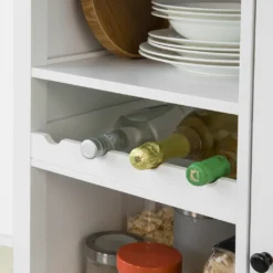 SoBuy FKW104-W Küchenwagen Servierwagen Rollwagen Mit Tür, Flaschenablage Und Schublade Weiß BHT Ca.: 80x93x40cm -Leonardo Verkäufe 51d83adc90bf61397499fab1aea7c104