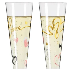 Goldnacht Champagnerglas-Set F23 Von Carolin Oliveira -Leonardo Verkäufe 59ee4f751a4284576acf3f6470c20675