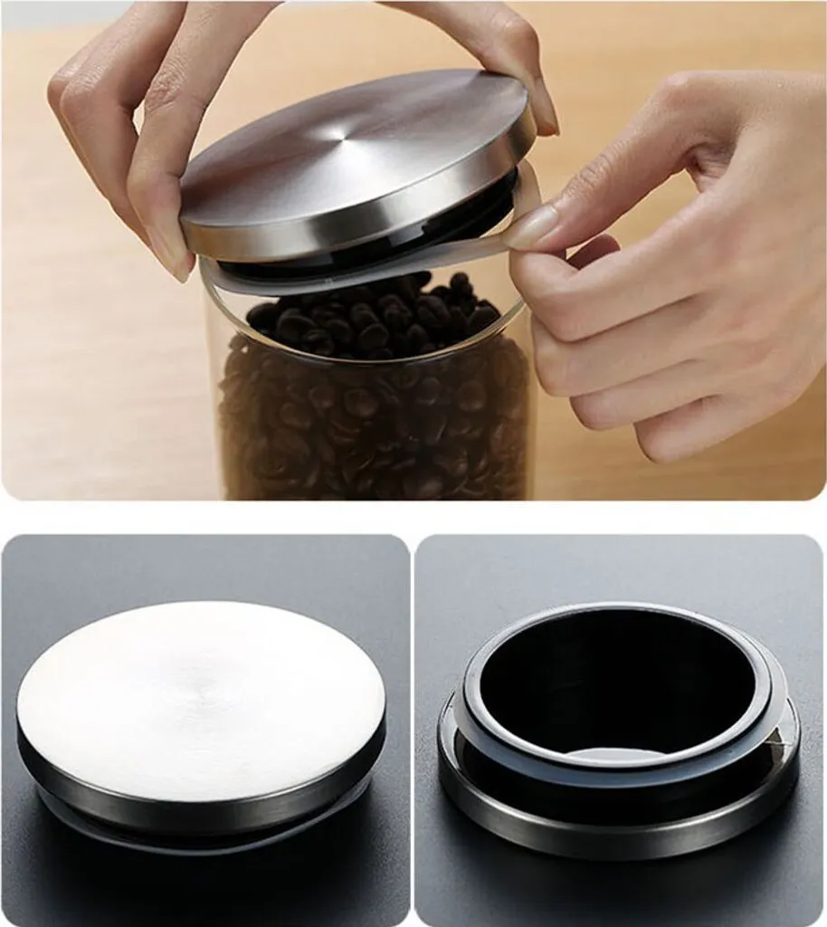 CMYBABEE Vorratsdose Glas 1400ML, Höhe 21 Cm, Vorratsglas Mit Deckel, Kaffeebohnen Behälter, Müslidose, Frischhaltedose Mit Große Einfüllöffnung (M, 1 Stück) 3 CMYBABEE Vorratsdose Glas 1400ML, Höhe 21 Cm, Vorratsglas Mit Deckel, Kaffeebohnen Behälter, Müslidose, Frischhaltedose Mit Große Einfüllöffnung (M, 1 Stück) – Bild 3