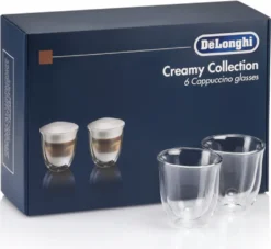 De'Longhi Delonghi Creamy Collection Box 6er Set Cappuccino Gläser DLSC301 (1er Pack) -Leonardo Verkäufe 5f7e09aadf8af5a9c8301cf802d41b77