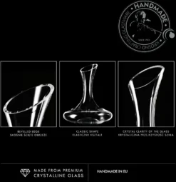 KROSNO Wein-Dekanter Wein-Karaffe | 1500 ML | Set Von 1 | Vinoteca Kollektion | Rotwein Dekantierer Dekantierkaraffe | Perfekt Für Zu Hause, Restaurants Und Partys | Zur Manuellen Reinigung -Leonardo Verkäufe 611ab28010107022be35553aa8c42b5f