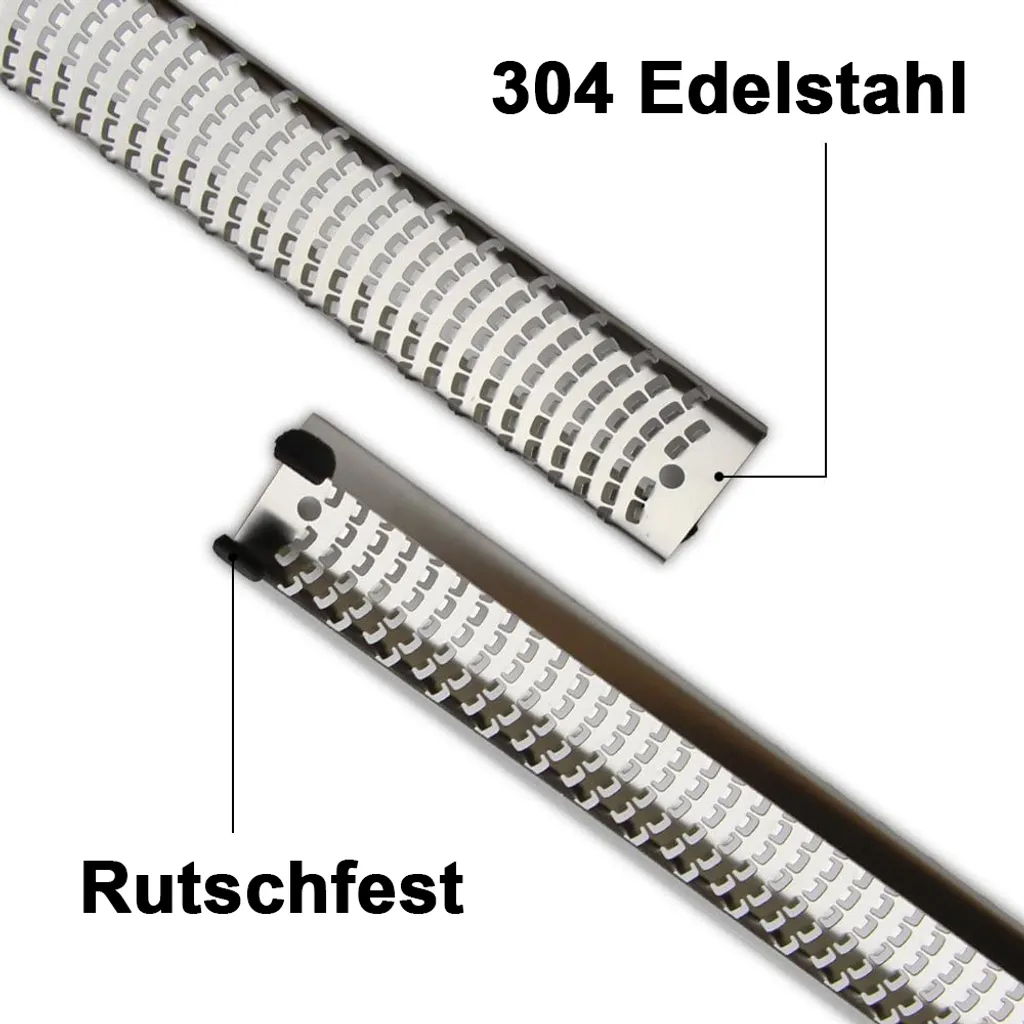 Zester, Hobel Reibe - Käsereibe, Parmesanreibe, Zitronenreibe - Küchenreibe Aus Edelstahl Mit Schutzabdeckung Und Silikon Griff | Schwarz 6 Zester, Hobel Reibe - Käsereibe, Parmesanreibe, Zitronenreibe - Küchenreibe Aus Edelstahl Mit Schutzabdeckung Und Silikon Griff | Schwarz – Bild 6