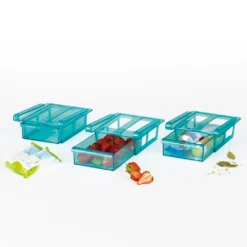 GOURMETmaxx Klemm-Schublade Für Kühlschrank, 3er-Set Schublade Klemm Kühlschrank GOURMETmaxx Zusatzfach Gemüsefach 3er-Set Ordnung -Leonardo Verkäufe 643b95f622cdb73af233b30c3f58f4b7