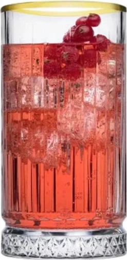 Pasabahce Elysia Golden Touch Long Drink Gläser 4-teiliges Set Mit Goldrand 280ml -Leonardo Verkäufe 656f4ba36760478c22541e4523874007