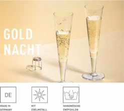Goldnacht Champagnerglas-Set H22 Von Ritzenhoff Design Team -Leonardo Verkäufe 65fb67a7029669d35dc6bf31847724f5