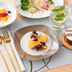 VEWEET Tafelservice 'Nikita' Aus Porzellan, 24 Teilig Geschirrset Beinhatlet Müslischalen, Dessertteller, Speiseteller Und Suppenteller, Geschirrservice Für 6 Personen -Leonardo Verkäufe 666efc7366917b1883b2a06b2b2c9d54