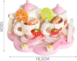 Kinder Teeservice Set Holz Zubehör Für Die Kinderküche, 16-tlg. Ab 3 Jahre Rollenspiele Für Mädchen Und Jungs 9418 -Leonardo Verkäufe 66c7703dec4f250d7460e9f1c7eca395