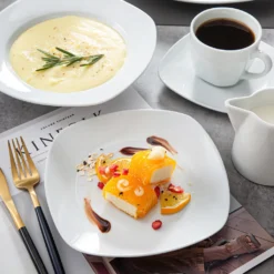 MALACASA, Serie Elisa, 100-teilig Tafelservice, Porzellan Kombiservice Mit Speiseteller, Suppenteller, Eierbecher, Kaffeetassen, Müslischalen, Dessertteller Für 12 Personen Grauweiß -Leonardo Verkäufe 67ec982b75b177dd2fe5bc7c11c1b5b2