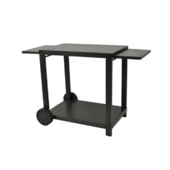 COOKINGBOX Rollwagen Für Plancha Mit Klappbaren Regalen - Stahl - Schwarz -Leonardo Verkäufe 693b29be61f01b0c9a3f7820b792d1c2