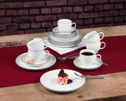 Seltmann Weiden Black Line 36 Tlg. Tafelservice Weiß Schwarz Modern Porzellan -Leonardo Verkäufe 6b8a4313e0a2387d2c516daf926a56ba