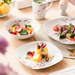 VEWEET Porzellan Kombiservice 'Annie', 40 Teilig Geschirrservice Für 8 Personen, Frühstückservice Mit Je 8 Eierbecher, Kaffeebecher 350 Ml, Müslischalen, Dessertteller Und Flachteller -Leonardo Verkäufe 6c5f9aa91c12d9c9e932ff282f468bb7