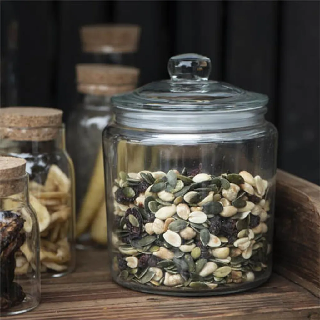 Glasdose KITCHEN Transparent Dose 900ml Vorratsdose Aus Glas Im Landhausstil 2 Glasdose KITCHEN Transparent Dose 900ml Vorratsdose Aus Glas Im Landhausstil – Bild 2