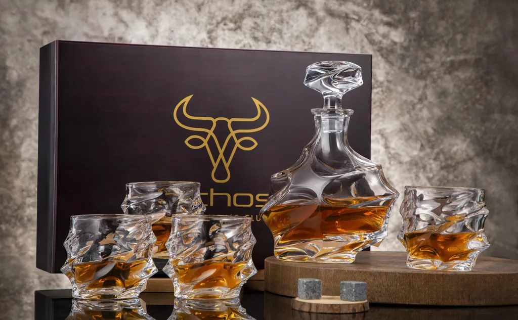 Echos Whiskyset | Whiskygläser | 7-Teiliges Whiskeyset | Geschenkset 1 Echos Whiskyset | Whiskygläser | 7-Teiliges Whiskeyset | Geschenkset