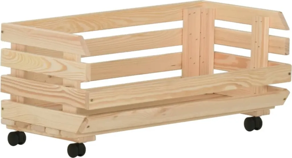 VidaXL Gemüsewagen 77x30x80 Cm Massivholz Kiefer 6 VidaXL Gemüsewagen 77x30x80 Cm Massivholz Kiefer – Bild 6