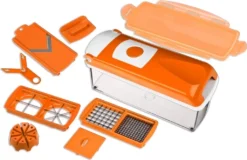 Genius - Nicer Dicer Plus Gemüseschneider Multischneider Orange 11-tlg. 33616