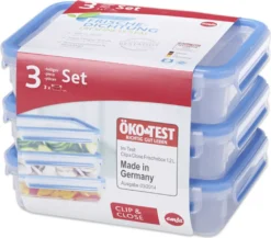 Emsa Frischhaltedose CLIP & CLOSE 3er Set 1,20 Liter Blau 26 Emsa Frischhaltedose CLIP & CLOSE 3er Set 1,20 Liter Blau -Leonardo Verkäufe 76c22420f2f37bf6cd2ed6deca0fcd4e