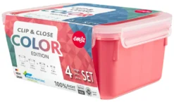 Emsa CLIP & CLOSE Colour Edition Grün 4er Set (0,2 / 0,55 / 0,8 / 2,2) -Leonardo Verkäufe 77c4fc83013743d533273a1dae6bf727