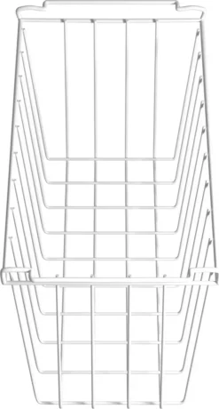 Aufbewahrungskorb 48cmx18cmx18cm, Einlegekorb, Gefrierschrank Organizer, Drahtkorb Aus Eisen Mit PE-Beschichtung, Weiß -Leonardo Verkäufe 7891f5cdb113c4e86f6f9af634d0ec27