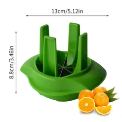 Edelstahl Zitronen-/Limettenschneider Obstschneider Zitronenschneider Apfelschneider Orangenschneider Grün -Leonardo Verkäufe 794d83169f3319d4f4af984e99326137