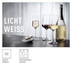 LICHTWEISS JULIE WEIßWEINGLAS-SET #1 VON NADINE NIGGEMEIER -Leonardo Verkäufe 79b525ab5d36f51636d21554b7cff364
