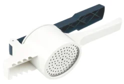 Fackelmann Spätzlepresse Easyprepare, Kortoffelpresse Mit 3 Austauschbaren Lochscheiben, Presse Mit 4 Verschiedenen Auflagehaken, Hochwetiger Kartoffelstampfer (Farbe: Weiß / Blau-Grau), 1 X 4 Teile 14 Fackelmann Spätzlepresse Easyprepare, Kortoffelpresse Mit 3 Austauschbaren Lochscheiben, Presse Mit 4 Verschiedenen Auflagehaken, Hochwetiger Kartoffelstampfer (Farbe: Weiß / Blau-Grau), 1 X 4 Teile -Leonardo Verkäufe 79c36abab8ef1e217f1182a80dfa487f