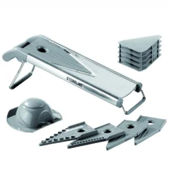 Stoneline Edelstahl Gemüsehobel Mit 5 Schneideinsätzen