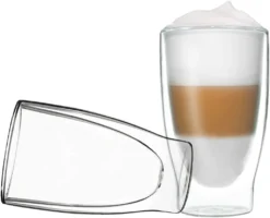 Duos 2x 310ml Doppelwand Latte Macchiato Thermogläser - Set Mit Schwebe-Effekt, Auch Für Tee, Eistee, Säfte, Wasser, Cola, Cocktails Geeignet, DUOS By Feelino -Leonardo Verkäufe 7d60851fa0e0e8676ea14d61a431f310