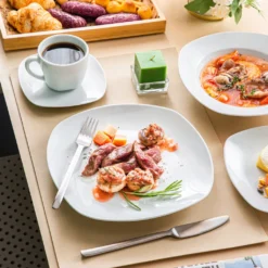 MALACASA, Serie Elisa, 60 Tlg. Porzellan Tafelservice Geschirrset Mit 12 Kaffeetassen, 12 Untertassen, 12 Dessertteller, 12 Suppenteller, 12 Essteller -Leonardo Verkäufe 7e3f31616a70b18e9956dbcbc3ebae26