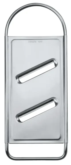 Fackelmann Gurkenhobel, Reibe Aus Edelstahl, Gemüsehobel Mit Zwei Extrascharfen Klingen (Farbe: Silber), Menge: 1 Stück