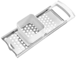 Fackelmann Spätzlehobel Kurz ARCADALINA, Spätzlereibe, Profi-Spätzlehobel Klassisch, Aus Edelstahl, Für Kurze Spätzle (Farbe: Weiß/Silber), Menge: 1 Stück