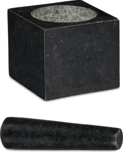 Relaxdays Eckiger Granit Mörser Mit Stößel -Leonardo Verkäufe 8113576778626c1cab33904789c3c3e9