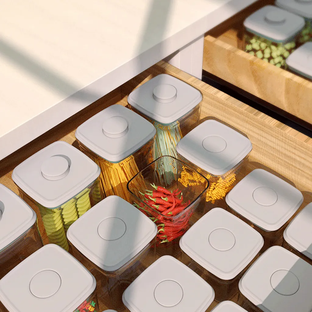 Frischhaltedosen Luftdict Vorratsdose 8-teilige-Set 8,14L Mit Deckel-POP-UP 4 Frischhaltedosen Luftdict Vorratsdose 8-teilige-Set 8,14L Mit Deckel-POP-UP – Bild 4