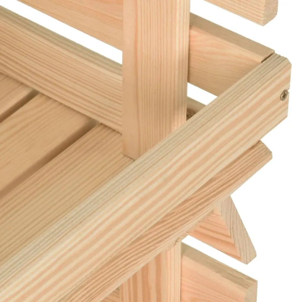 VidaXL Gemüsewagen 77x30x80 Cm Massivholz Kiefer 8 VidaXL Gemüsewagen 77x30x80 Cm Massivholz Kiefer – Bild 8