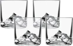Everest Whisky Gläser, 4 Stück -Leonardo Verkäufe 8322a0626540102aee809e127fb7c790