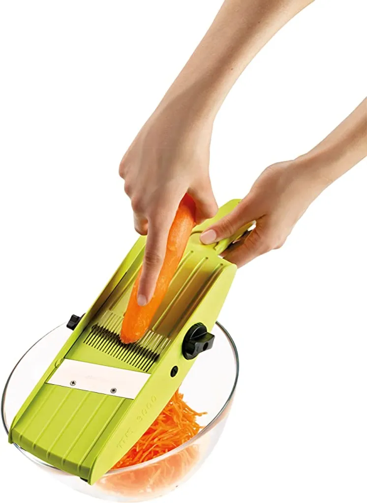 TNS-3000 Hellblau-schwarz Gemüsehobel / Vegetable Slicer "ALL IN ONE" Das Original 2 TNS-3000 Hellblau-schwarz Gemüsehobel / Vegetable Slicer "ALL IN ONE" Das Original – Bild 2