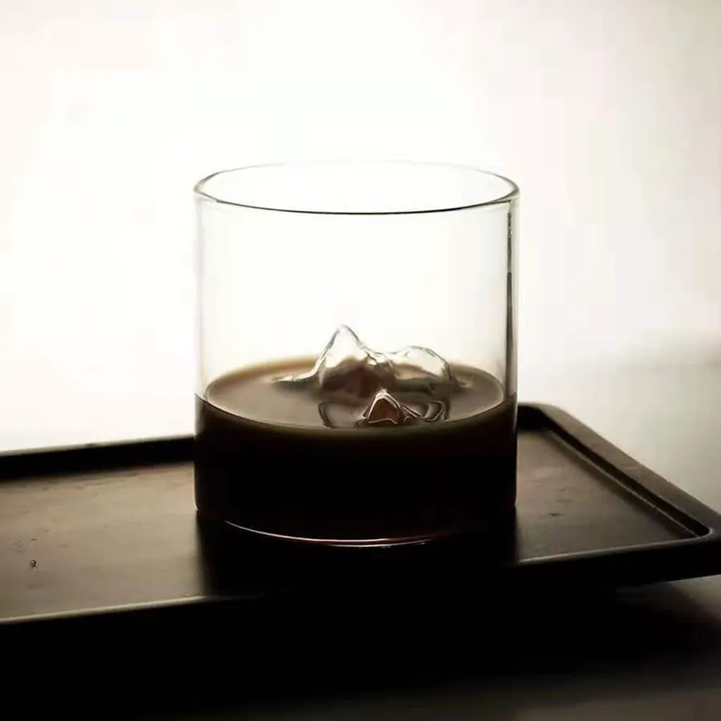 2x 200ml Japanisch Berg Fuji Gletscher Cup Transparent Glas Becher 4 2x 200ml Japanisch Berg Fuji Gletscher Cup Transparent Glas Becher – Bild 4