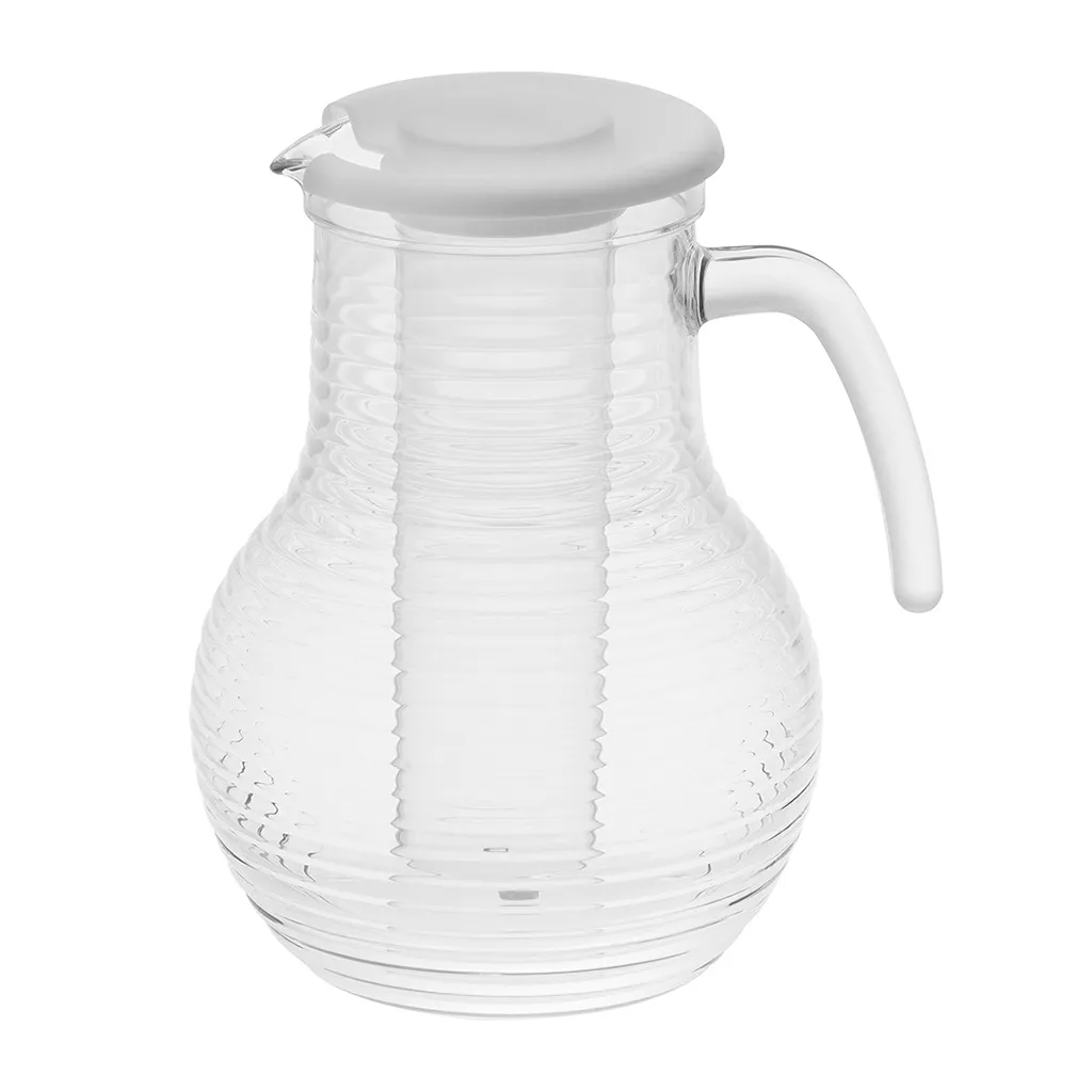1x Kadum Karaffe Krug Mit Deckel Aus Polycarbonate Bruchfest Und Kratzfest In Echtglasoptik 3 Liter 1 1x Kadum Karaffe Krug Mit Deckel Aus Polycarbonate Bruchfest Und Kratzfest In Echtglasoptik 3 Liter