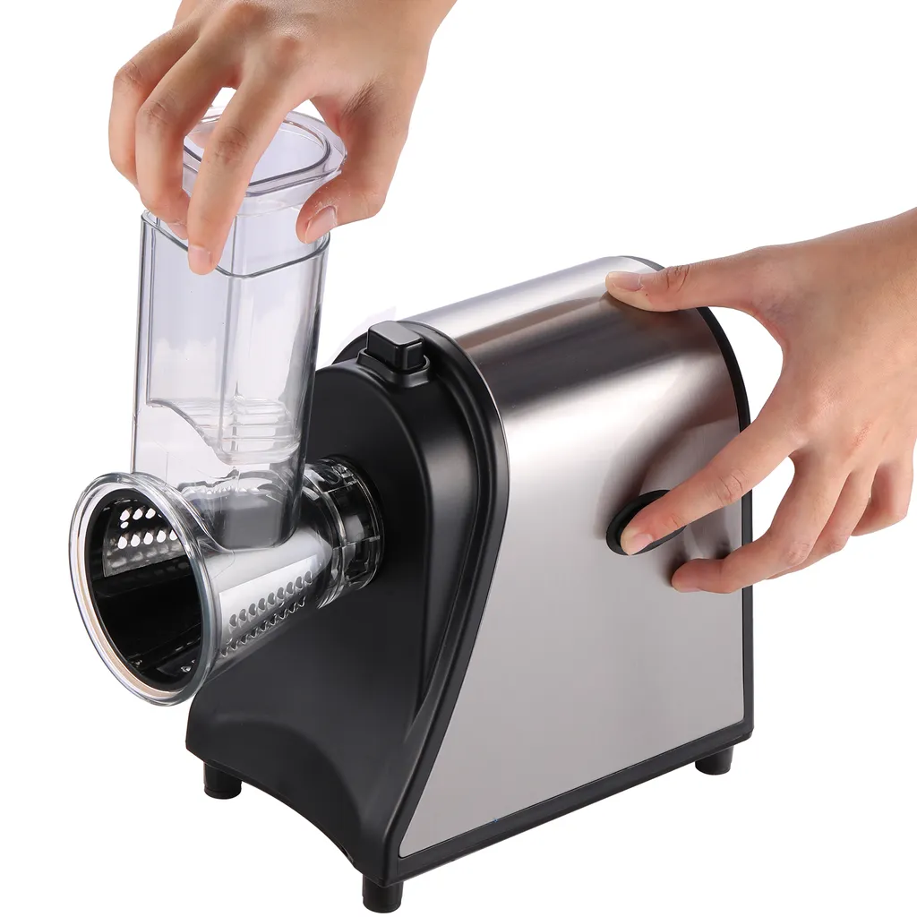 5 In 1 Elektrischer Gemüsehobel, 250W Automatische Gemüsereibe Mit 5 Kegel-Klingen, Edelstahl Gemüseschneider, Multifunktionsreibe Gemüse Raspel Für Obst Gemüse 10 5 In 1 Elektrischer Gemüsehobel, 250W Automatische Gemüsereibe Mit 5 Kegel-Klingen, Edelstahl Gemüseschneider, Multifunktionsreibe Gemüse Raspel Für Obst Gemüse – Bild 10