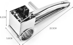 Käsereibe Edelstahl, Käsereibe Mit Kurbel Gemüse Kaese Cutter Käseraspel Käsereiben Mit 4 Ersatzköpfe -Leonardo Verkäufe 8539585fda56c2f1192912664c0d7a7b 1