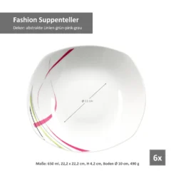 Van Well 12tlg. Tafelservice "Fashion" -Leonardo Verkäufe 86eaa1584d0f689e6dbf1d48ea7cc6de