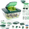 Genius Nicer Dicer Chef 37-tlg Set Gemüseschneider Inkl. 3 In 1 Siebschüssel; A81893