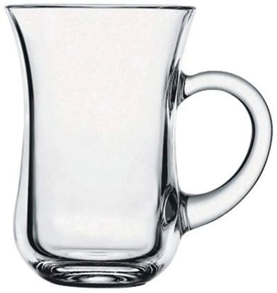 Pasabahce 55411 Keyif Türkische Teegläser Mit Henkel, 145ml, Glas, Transparent, 6 Stück 1 Pasabahce 55411 Keyif Türkische Teegläser Mit Henkel, 145ml, Glas, Transparent, 6 Stück