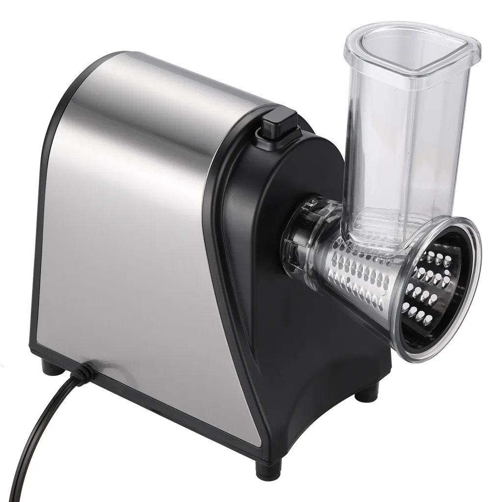 5 In 1 Elektrischer Gemüsehobel, 250W Automatische Gemüsereibe Mit 5 Kegel-Klingen, Edelstahl Gemüseschneider, Multifunktionsreibe Gemüse Raspel Für Obst Gemüse 9 5 In 1 Elektrischer Gemüsehobel, 250W Automatische Gemüsereibe Mit 5 Kegel-Klingen, Edelstahl Gemüseschneider, Multifunktionsreibe Gemüse Raspel Für Obst Gemüse – Bild 9