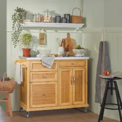 SoBuy FKW70-N Küchenwagen Servierwagen Kücheninsel Küchenschrank Aus Bambus Mit Edelstahlarbeitsplatte BHT Ca.: 115x92x46cm 10 SoBuy FKW70-N Küchenwagen Servierwagen Kücheninsel Küchenschrank Aus Bambus Mit Edelstahlarbeitsplatte BHT Ca.: 115x92x46cm -Leonardo Verkäufe 8aa3da607bf3245ae65cb3a3f205ba3a