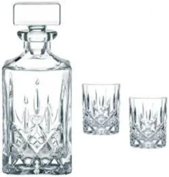 Nachtmann 0091899-0 Noblesse Whisky-Set, 1 X Karaffe/Dekanter + 2 X Whisky-Becher, Klar (1 Set) -Leonardo Verkäufe 8ae5e73377d631972651f81eed37195b