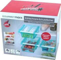 GOURMETmaxx Klemm-Schublade Für Kühlschrank, 3er-Set Schublade Klemm Kühlschrank GOURMETmaxx Zusatzfach Gemüsefach 3er-Set Ordnung -Leonardo Verkäufe 8ca50ed468e5d5b9cf9cf3eb2c9d0325