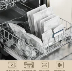 MALACASA, Serie Blance, Kombiservice 30 Tlg. Marmor Porzellan Geschirrset Eckig Tafelservice Mit 180 Ml Kaffeetassen, Untertassen, Dessertteller, Tiefteller Und Flachteller -Leonardo Verkäufe 8d498625edeefcef21b73e728d331d1f