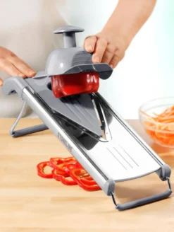 Stoneline Edelstahl Gemüsehobel Mit 5 Schneideinsätzen -Leonardo Verkäufe 9040db51f1b96237d3503e5dba12fb6f